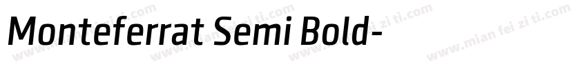 Monteferrat Semi Bold字体转换